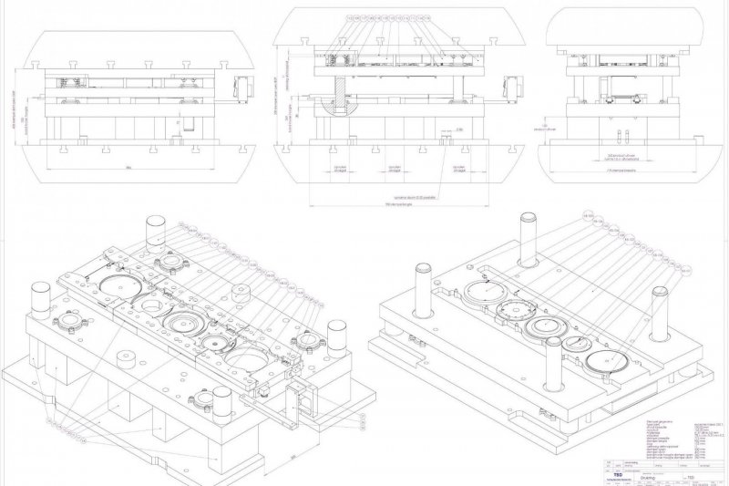 Assembly drawing for customer