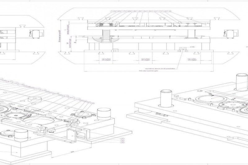 Including assembly drawing for customer